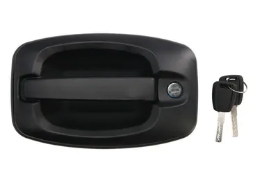 Maner usa Spate potrivit PEUGEOT BOXER 2006-2017 - (exterior, cu gaura pentru incuietoare, cu incuietoare; textura neagra)