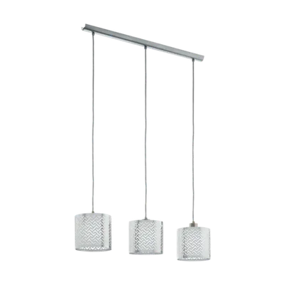 Lampa suspendata LEAMINGTON 1 satin nickel, chrome 220-240V,50/60Hz