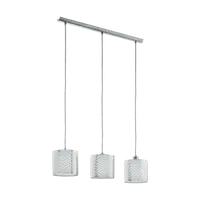 Lampa suspendata LEAMINGTON 1 satin nickel, chrome 220-240V,50/60Hz