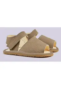 Sandale Barefoot din piele naturala - Zadeis - Maro - Maro