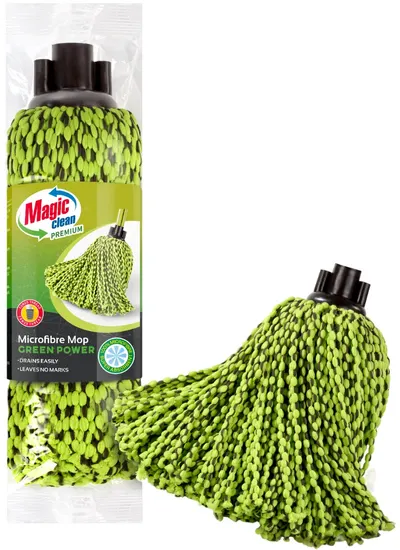 Mop de podea din microfibră Magic Clean - Premium, Green Power