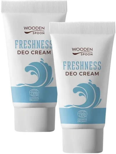 Wooden Spoon Set - Deodorant cremă Freshness, 2 x 40 ml