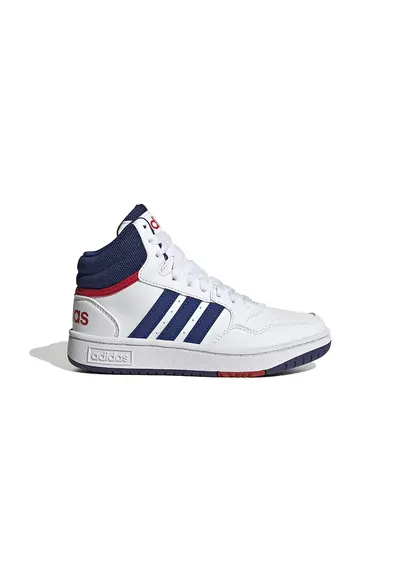 Pantofi sport mid-high din piele ecologica Hoops - Rosu/Alb/Bleumarin