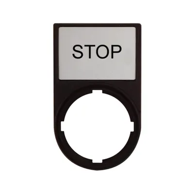 Suport cu placa 30x50m cu inscriptia STOP