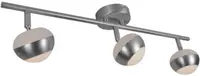 LED Șină spoturi Omnia - Ophelia, IP 20, 3 х 6 W, 240 V, argintiu