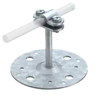 Roof conductor holder, suitable for bonding straight to flat roofs | Type 165 B 60