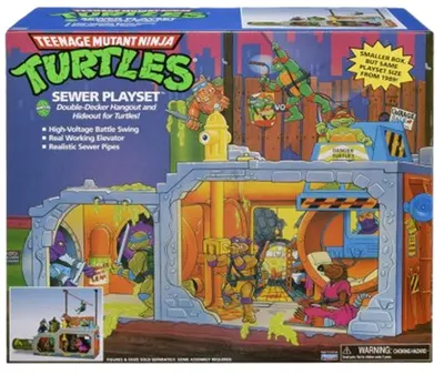 Set de joacă Playmates TMNT - Adăpostul țestoaselor, fără figurine