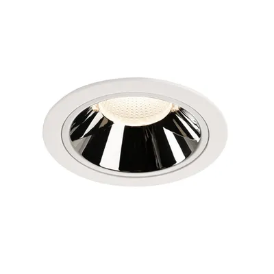 Spot incastrat, NUMINOS XL Ceiling lights, white Indoor LED recessed ceiling light white/chrome 4000K 55°