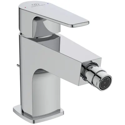 Baterie bideu Ideal Standard Cerafine D crom lucios cu ventil inclus