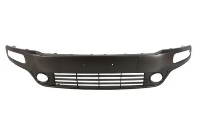Grila bara fata EVO, cu locas proiector, plastic, gri inchis potrivit ABARTH PUNTO EVO; FIAT PUNTO, PUNTO EVO, PUNTO EVO/HATCHBACK dupa 2008 2008-2012