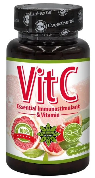 VitC, 600 mg, 30 capsule, Cvetita Herbal