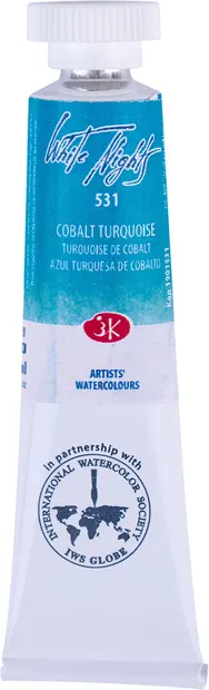 Vopsea de acuarelă Nevskaya Palitra Leningrad nopti albe - 531, turcoaz cobalt, 10 ml