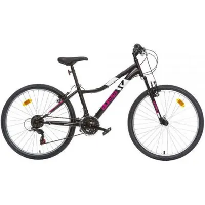 Bicicleta copii 11 ani+, 26 inch, Mtb Femei Ring Negru, Dino Bikes DB426DS04BK