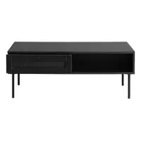 Măsuță de cafea neagră 60x110 cm Pensacola – Unique Furniture