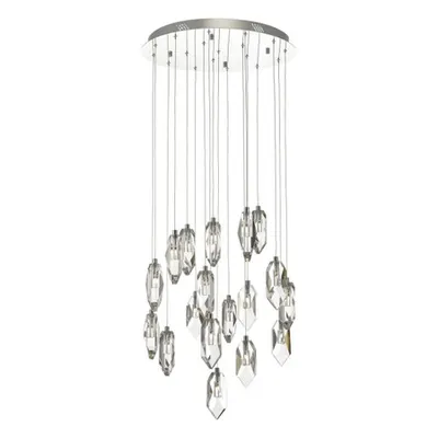 Lampa suspendata Crystal 18 Light Cluster Pendant Polished Chrome & Crystal