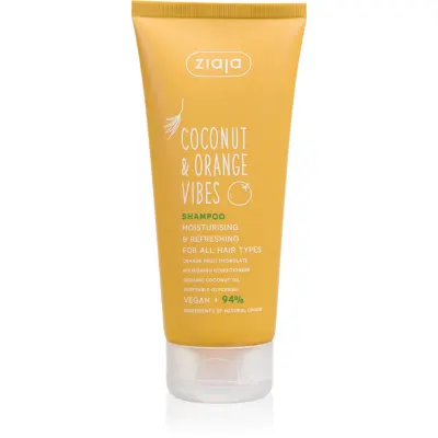 Ziaja Coconut & Orange Vibes sampon hidratant pentru toate tipurile de păr 200 ml