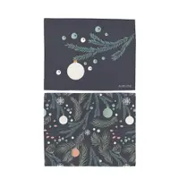 Suport pentru farfurii 2 buc. din material textil 35x45 cm cu model de Crăciun Christmas Deco – Butter Kings