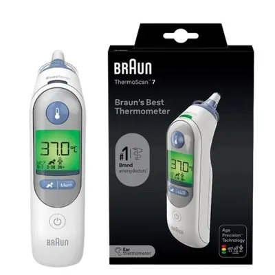 Termometru auricular copii Braun ThermoScan 7 IRT6520 cu Age Precision