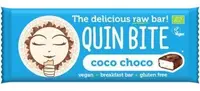 Baton bio raw, coco cioco, 30 g, Quin Bite