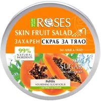 Nature of Agiva Roses Scrub de corp cu zahăr și papaya, 200 ml