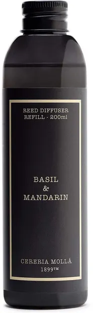 Rezervă odorizant Cereria Molla - Basil & Mandarin, 200 ml