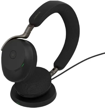 Căști wireless Jabra – Evolve3 75, ANC, MS, Link 390c, WLC, negru