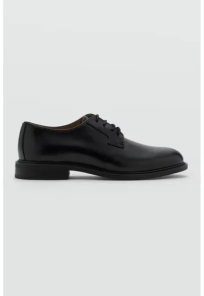 Pantofi derby din piele - Negru