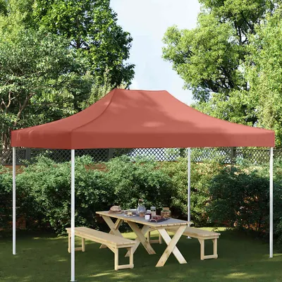 vidaXL Acoperiș pentru cort de petrecere, cărămiziu, 4 x 3 m, 270 g/m²