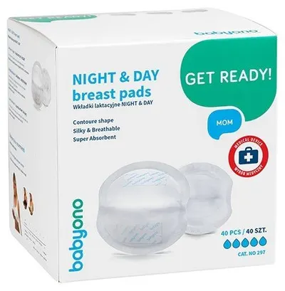 Întăritoare pentru alăptare Babyono - Night and Day, 40 bucăți