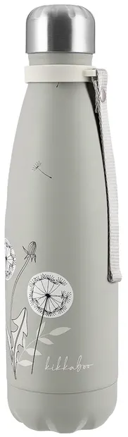 Sticlă termică KikkaBoo - Flora, 500 ml, Sand