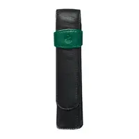 Etui din piele, pentru 1 instrument de scris, TG12 negru-verde, Pelikan