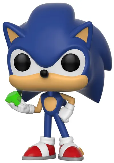 Figurina Funko POP! Games: Sonic The Hedgehog - Sonic With Emerald #284