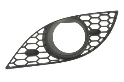 Grila ventilatie bara fata stanga potrivit BMW 5 E60, E61 2003-2007 - (cu orificii lampa ceata, plastic, negru, pachet M)