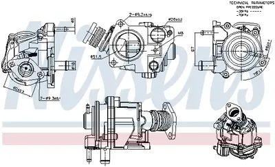 Supapa Egr Potrivit Iveco Daily Iii, Daily Iv, Massif; Citroen Jumper; Fiat Ducato; Peugeot Boxer 3.0d 01.04