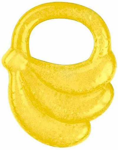 Jucărie de dentiție pentru bebeluși Babyono - Banană, galbena