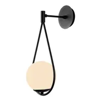 Aplică de perete neagră ø 15 cm Arch – Squid Lighting