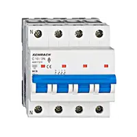 Intrerupator automat tetrapolar MCB, AMPARO 6kA, C 10A, 3P+N