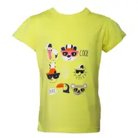 Tricou bebe maneca scurta DL06 galben/imprimeu, Danina | 18 luni