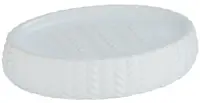 Suport pentru săpun Wenko - Barinas, 12,3 x 2,7 x 8,7 cm , ceramică, alb
