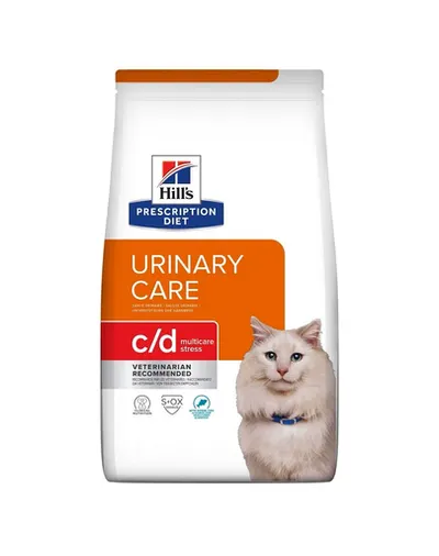 HILL'S Prescription Diet Feline c/d Multicare Stress Ocean Fish 8kg Hrana pisici, pentru sanatatea tractului urinar, cu peste