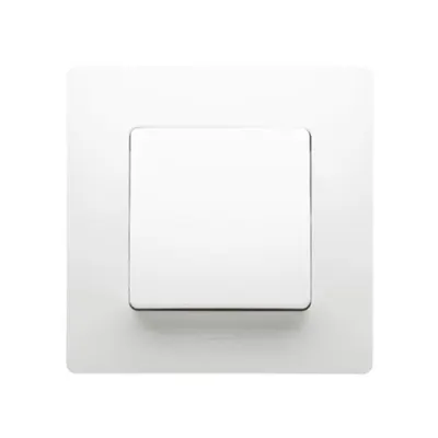 Intrerupator cap scara alb 10AX, LEGRAND NILOE cu rama alba inclusa