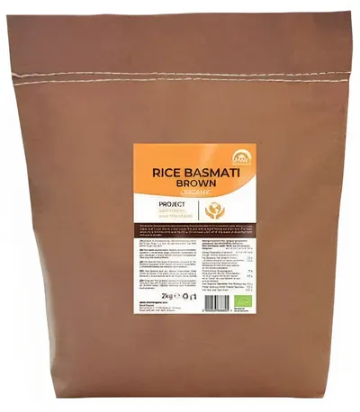 Orez Basmati, brun, 2 kg, Smart Organic