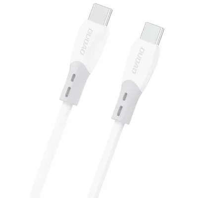 Cablu Date si Incarcare USB-C - USB-C Dudao L25SC, 60W, 2m, Alb