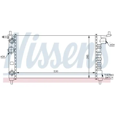 Radiator, racire motor NISSENS 63284