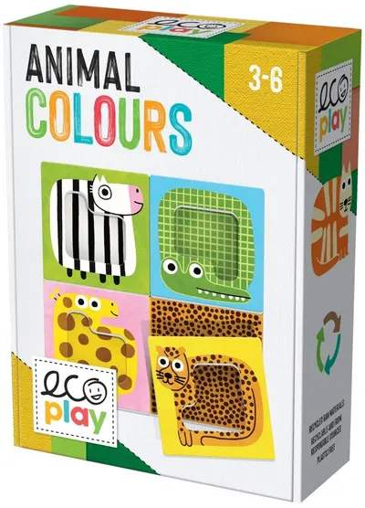 Joc educativ pentru copii Headu Ecoplay - Culorile animalelor