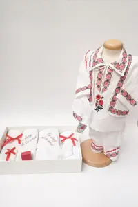 Set Botez Traditional Raul 5 a, 2 piese Botez Traditional: trusou, costumas