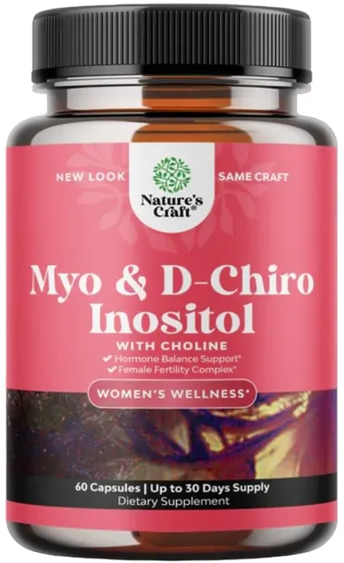 Myo & D-Chiro Inositol, 60 capsule, Nature's Craft