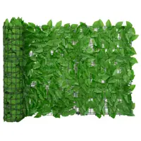 Gossi paravan de balcon, frunze verzi, 300x75 cm
