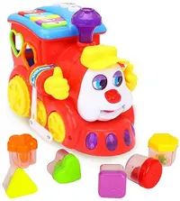 Sortator locomotiva Hola Toys, cu sunet si lumina