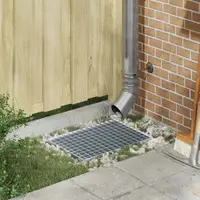 vidaXL Grătar Argintiu 50 x 35 x 2 cm Oțel galvanizat prin imersie